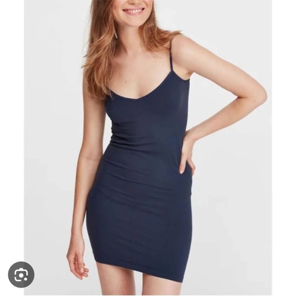 Free People Navy Slip Dress